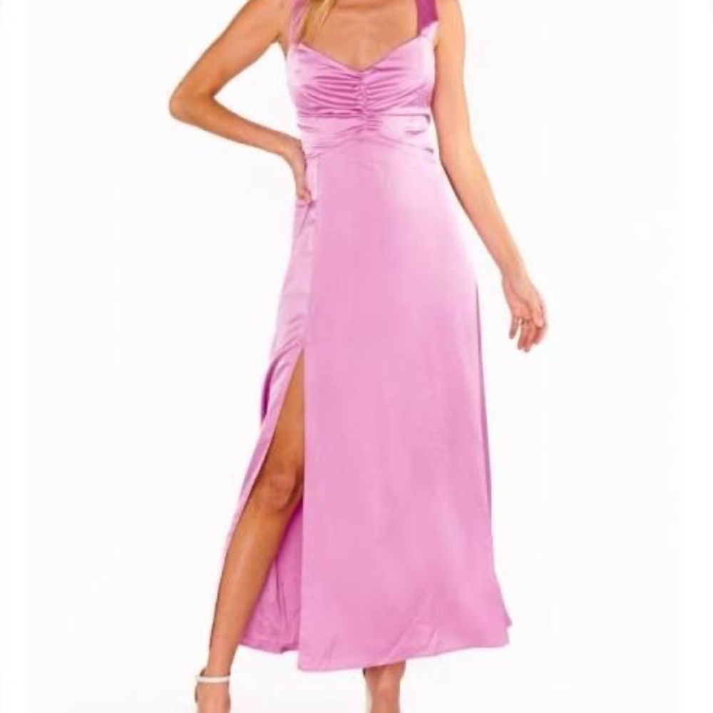 Show Me Your MuMu Pink Midi Dress